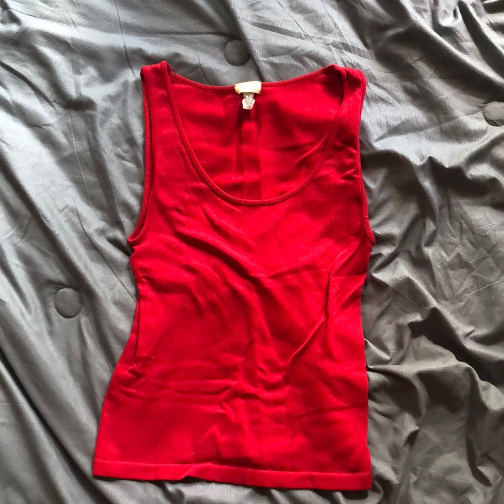 Basic red tank top